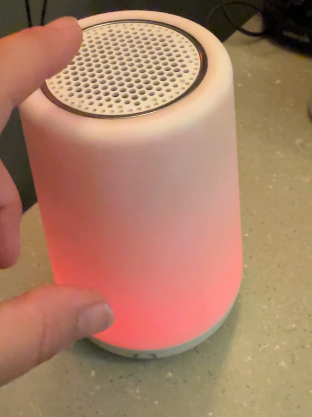 Hatch Portable Night Light Bluetooth Speaker in White